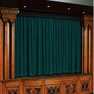 Teal 100% Vintage Traditional Blackout Velvet Curtain Theater Panel - 9W by 9H ft