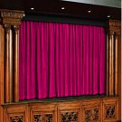 Vintage Style Pole Pocket Fuschia 100% cotton Velvet curtain Theater/Stage Panel - 12Wx9H FT