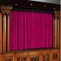 Vintage Style Pole Pocket Fuschia 100% cotton Velvet curtain Theater/Stage Panel - 12Wx9H FT