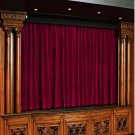 Vintage Style Pole Pocket Grapes 100% cotton Velvet curtain Theater/Stage Panel - 12Wx9H FT