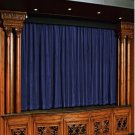 Vintage Style Pole Pocket Navy Blue 100% cotton Velvet curtain Theater/Stage Panel - 12Wx9H FT