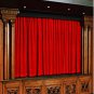 Vintage Style Pole Pocket Ruby Red 100% cotton Velvet curtain Theater/Stage Panel - 12Wx9H FT