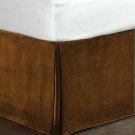 New Queen Size 15"Drop 100% Cotton Velvet Bedskirt/Valance Box Pleated - Choco New Queen Size 15"Drop 100% Cotton Velvet Bedskirt/Valance Box Pleated - Choco