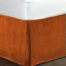 New Twin Size 15"Drop 100% Cotton Velvet Bedskirt/Valance Box Pleated - Bronze