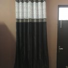 Fascination Beautiful Choco Shade Designer Mix Tissue Curtain Panels set of 2 - 50"W by 108"H
