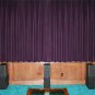 VINTAGE COTTON VELVET BLACKOUT WINDOW/DOOR LINED CURTAIN- BERRY 66''W X 72''H