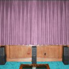 LAVENDER-VINTAGE COTTON VELVET BLACKOUT WINDOW/DOOR LINED CURTAIN,90''W X 72"H