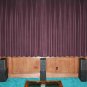 PLUM-VINTAGE COTTON VELVET BLACKOUT WINDOW/DOOR LINED CURTAIN,90''W X 72"H