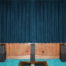 TEAL-VINTAGE COTTON VELVET BLACKOUT WINDOW/DOOR LINED CURTAIN,90''W X 72"H