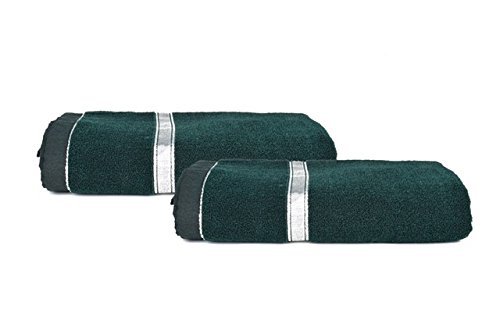 Large Pool Towel Solid, Green,Cotton, Easy Care,Soft & Absorbency-36"W x 72"H