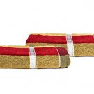 Large Pool Towel Cabana Stripe,Maroon,Cotton, Easy Care,Soft & Absorbency-36"W x 72"H