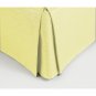 New King Size 15" Drop 100% Dupioni Silk Box Pleated Bedskirt/Valance - Cream