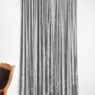 New Blackout 100% Cotton Velvet Curtain Single Lined Panel 54"W by 72"H - Silver