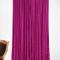 New Blackout 100% Cotton Velvet Curtain Single Lined Panel 54"W by 84"H - Fuschia