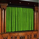 Vintage Style Pole Pocket Sage Green 100% cotton Velvet curtain Theater/Stage Panel - 20Wx10H FT
