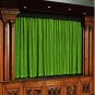 Vintage Style Pole Pocket Sage Green 100% cotton Velvet curtain Theater/Stage Panel - 20Wx10H FT