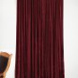 New Blackout 100% Cotton Velvet Curtain Single Lined Panel 54"W by 108"H - Burgundy