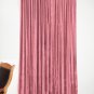 New Blackout 100% Cotton Velvet Curtain Single Lined Panel 54"W by 108"H - Carnation