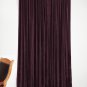 New Blackout 100% Cotton Velvet Curtain Single Lined Panel 54"W by 108"H - Plum