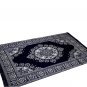 Medallion Persian Style Chenille Carpet Oriental Area 5'X7' Rug Mat,Navy Blue