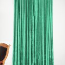 PEACOCK GREEN - Vintage Blackout 100% Cotton Velvet Lined Curtain Home Theatre Panel-50"W X 72"L