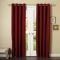 BURGUNDY,2 PANELS GROMMET THERMAL INSULATED BLACKOUT WINDOW CURTAIN DRAPE 46X84