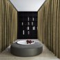Mocha 100% Blackout Double Sided Velvet Curtain Privacy Room Divider/ Partition Panel-7W by 9H ft