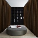 CHOCO Blackout Double Sided Velvet Curtain Privacy Room Divider Panel-9W by 9H ft