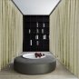 IVORY Blackout Double Sided Velvet Curtain Privacy Room Divider Panel-9W by 9H ft