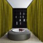 LEMON GRASS Blackout Double Sided Velvet Curtain Privacy Room Divider Panel-9W by 9H ft