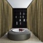 MOCHA Blackout Double Sided Velvet Curtain Privacy Room Divider Panel-9W by 9H ft