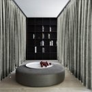 SILVER Blackout Double Sided Velvet Curtain Privacy Room Divider Panel-9W by 9H ft