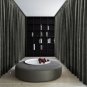 STONE Blackout Double Sided Velvet Curtain Privacy Room Divider Panel-9W by 9H ft