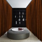 BRONZE Blackout Double Sided Velvet Curtain Privacy Room Divider Panel-12W by 9H ft