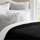 Black | Fine Quality Velvet Duvet Cover With White Cotton Lining Quilt Cover King / Cal King