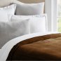 Choco Brown | Fine Quality Velvet Duvet Cover With White Cotton Lining Quilt Cover King / Cal King