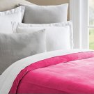 Pink | Fine Quality Velvet Duvet Cover With White Cotton Lining Quilt Cover King / Cal King