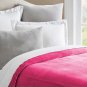 Pink | Fine Quality Velvet Duvet Cover With White Cotton Lining Quilt Cover King / Cal King