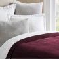 Wine | Fine Quality Velvet Duvet Cover With White Cotton Lining Quilt Cover King / Cal King
