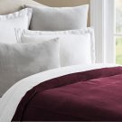 Wine | Fine Quality Velvet Duvet Cover With White Cotton Lining Quilt Cover Full / Queen