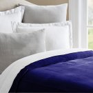 Navy Blue | Fine Quality Velvet Duvet Cover With White Cotton Lining Quilt Cover Twin / Twin XL