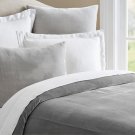 Silver | Fine Quality Velvet Duvet Cover With White Cotton Lining Quilt Cover Twin / Twin XL
