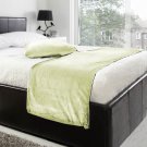 20"W X 50"H | VELVET BED RUNNER SET | Scarf | Throw | with 2 cushion cover(20"x20") | Ivory