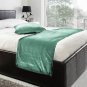 20"W X 95"H | VELVET BED RUNNER SET | Scarf | Throw | with 2 cushion cover(20"x20") | Aqua