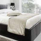 20"W X 95"H | VELVET BED RUNNER SET | Scarf | Throw | with 2 cushion cover(20"x20") | Silver