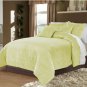 Hotel Bedding,100% Velvet IVORY King/Cal King Duvet Quilt Cover Set