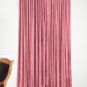 VINTAGE COTTON VELVET BLACKOUT WINDOW/DOOR LINED CURTAIN-CARNATION 46''W X 54''H