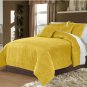 Hotel Collection Bedding,100% Velvet Gold Twin/TwinXL Duvet Quilt Cover Set 3pcs