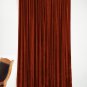 VINTAGE COTTON VELVET BLACKOUT WINDOW/DOOR LINED CURTAIN-BRONZE 46''W X 54''H