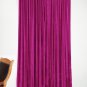 VINTAGE COTTON VELVET BLACKOUT WINDOW/DOOR LINED CURTAIN-FUSCHIA 54''W X132''H